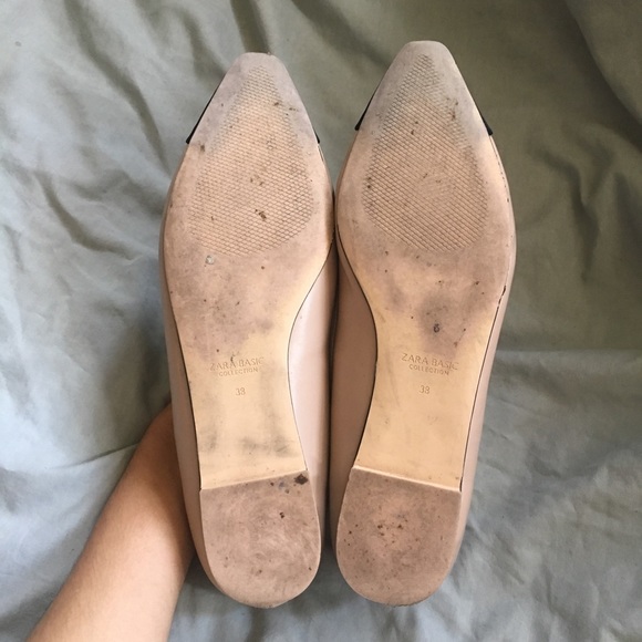 Zara basic leather pink and black with bow tie - Picture 5 of 10